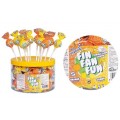 Caramelo con palo relleno de chicle FIN FAN FUN 45u.