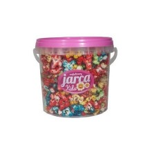 Palomitas de maiz de colores dulces cubo 150 gramos.