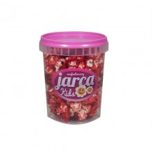 Palomitas de maiz rojas dulces cubo pequeño 1u.