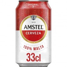 Cerveza Amstel lata 33cl pack 8 unidades