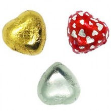 ASSORTED chocolate hearts 1Kg.