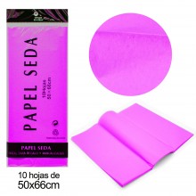 Papel de seda fúcsia 10...