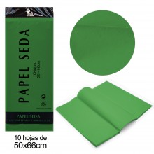 Papel de seda verde escuro...