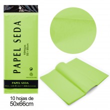 Papel de seda verde-maçã 10...