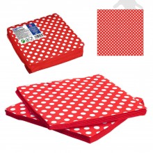 Red with poka dots napkins...