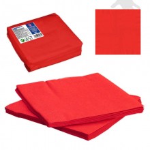 Serviettes de table rouges...