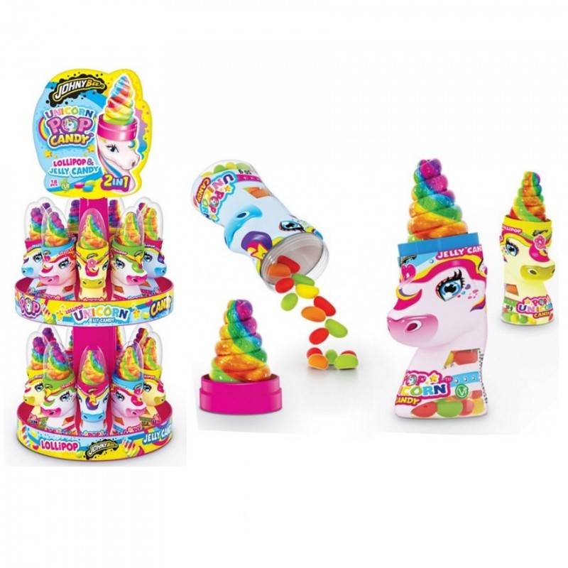 Comprar Johny Bee Unicorn Pop Candy 18u.